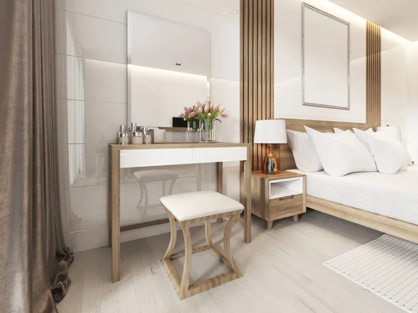 Cách bố trí phòng ngủ với bàn trang điểm