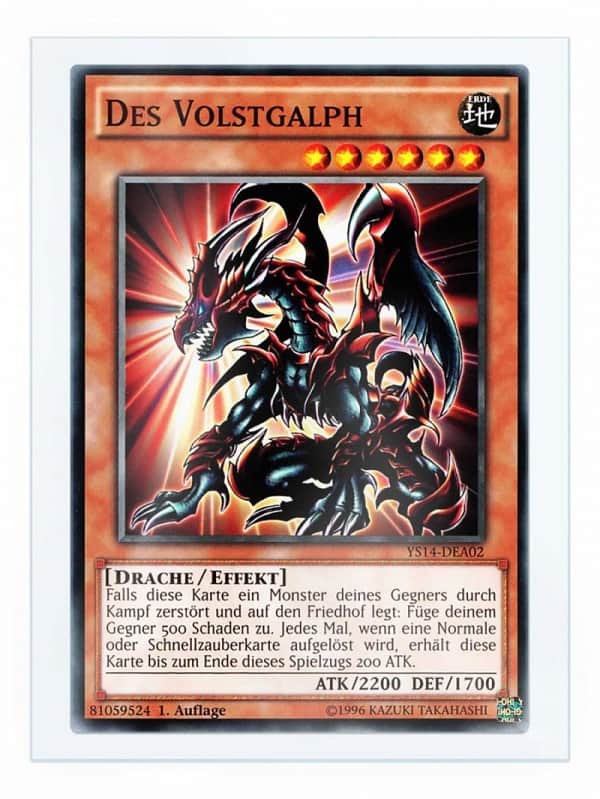 Des Volstgalph là 1 trong những lá bài yugioh đắt nhất thế giới