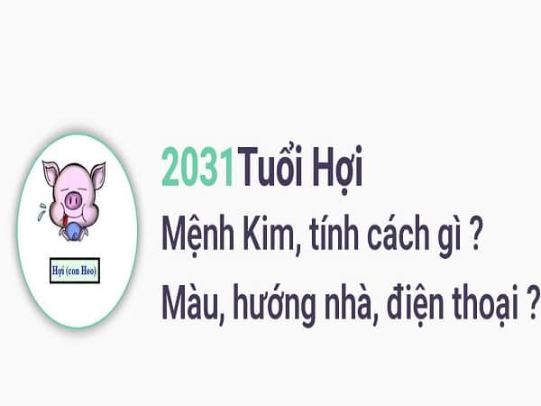 2031 mệnh gì, hợp màu gì, hướng nào, số nào