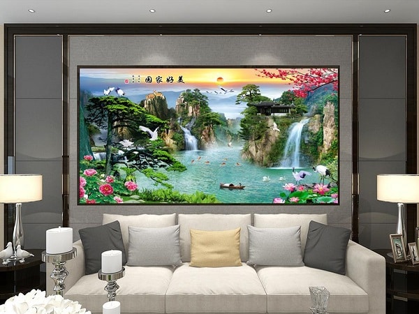 Chọn tranh phong thủy phòng khách theo cung mệnh