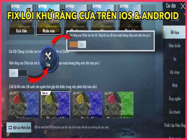 Hướng dẫn sửa lỗi bị răng cưa trong Pubg Mobile Hướng dẫn sửa lỗi bị răng cưa trong Pubg Mobile
