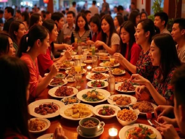 Ý nghĩa giấc mơ thấy ăn cỗ trong từng hợp và số gì may